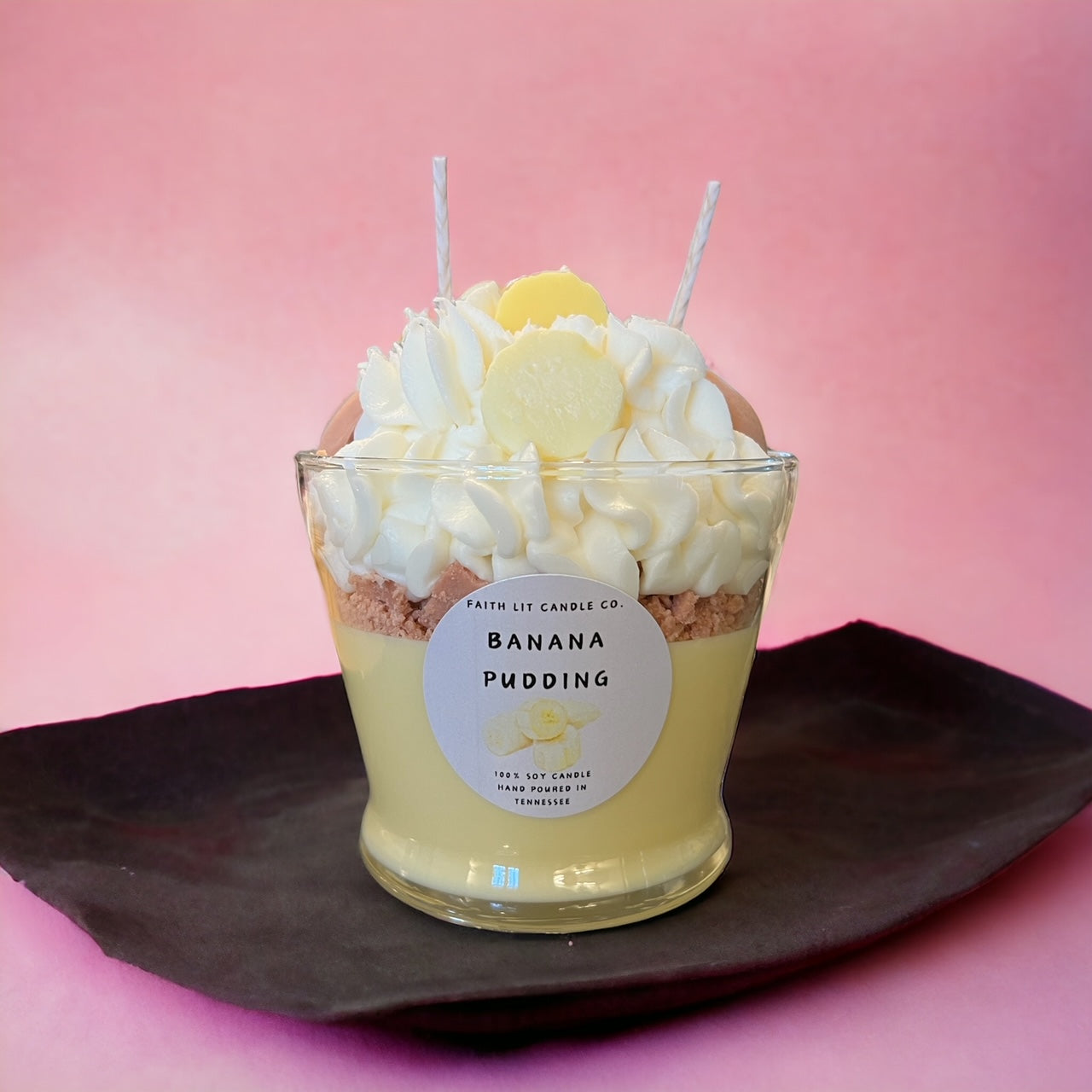Banana Pudding Desert Candles